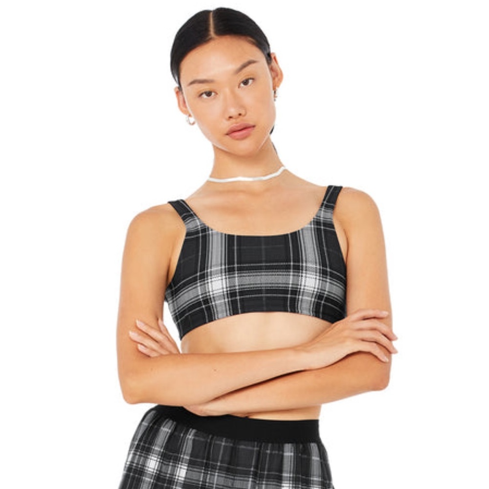 Alo Yoga Vapor legacy Plaid bra